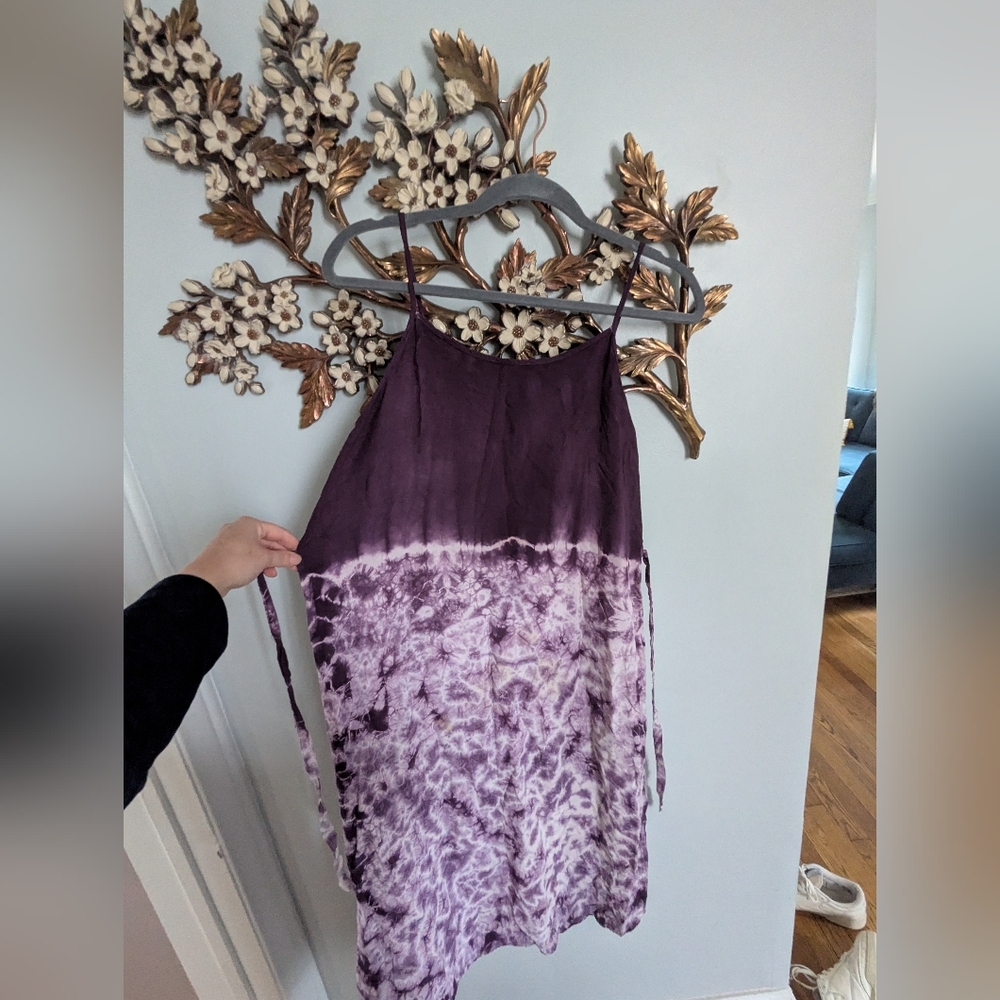 VINTAGE TIE DYE DRESS FROM THAILAND - HANDMADE
